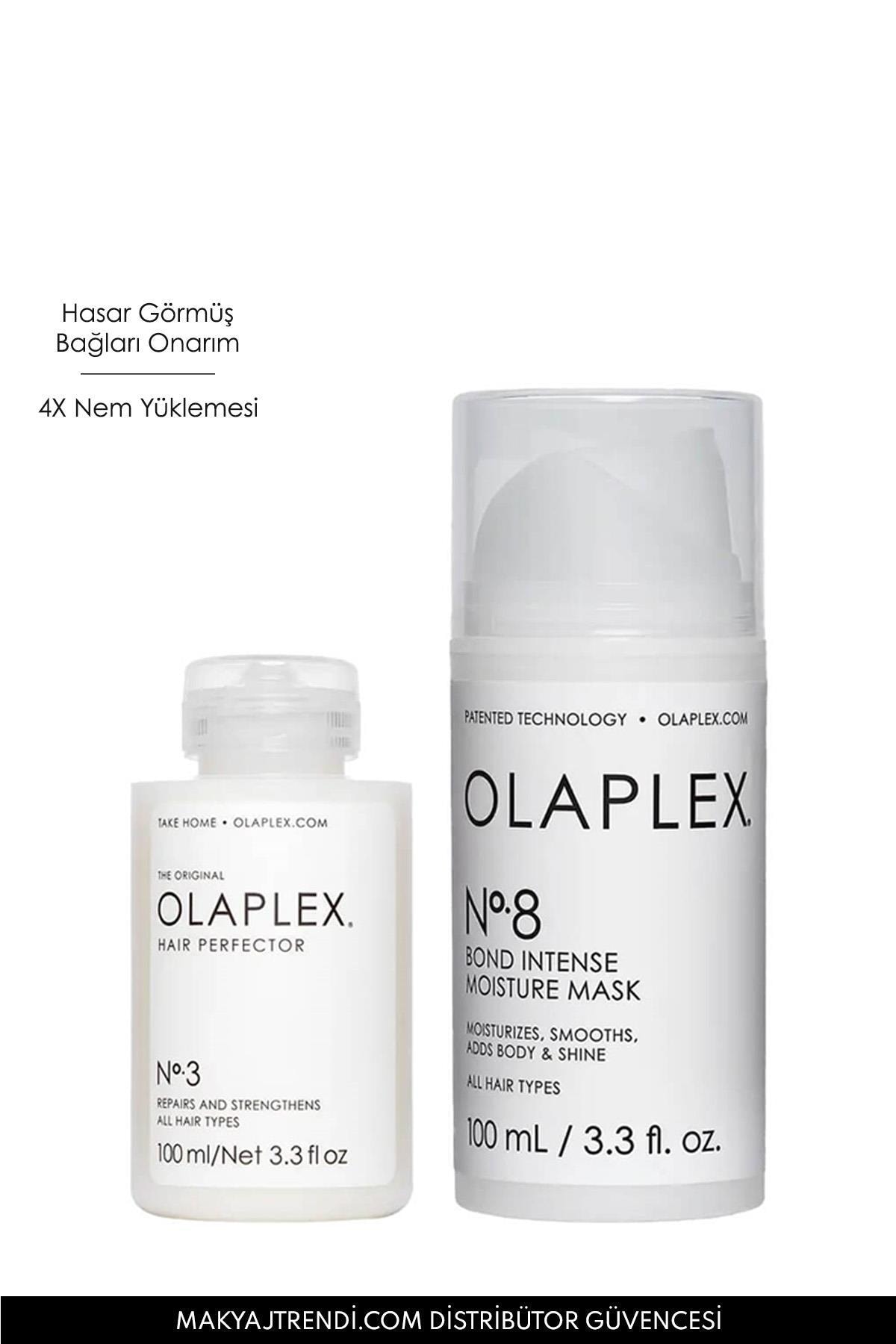 Olaplex Bond Treatment Duo - Bağ Güçlendirici &yoğun Onarıcı & Nemlendirici Bakım Seti