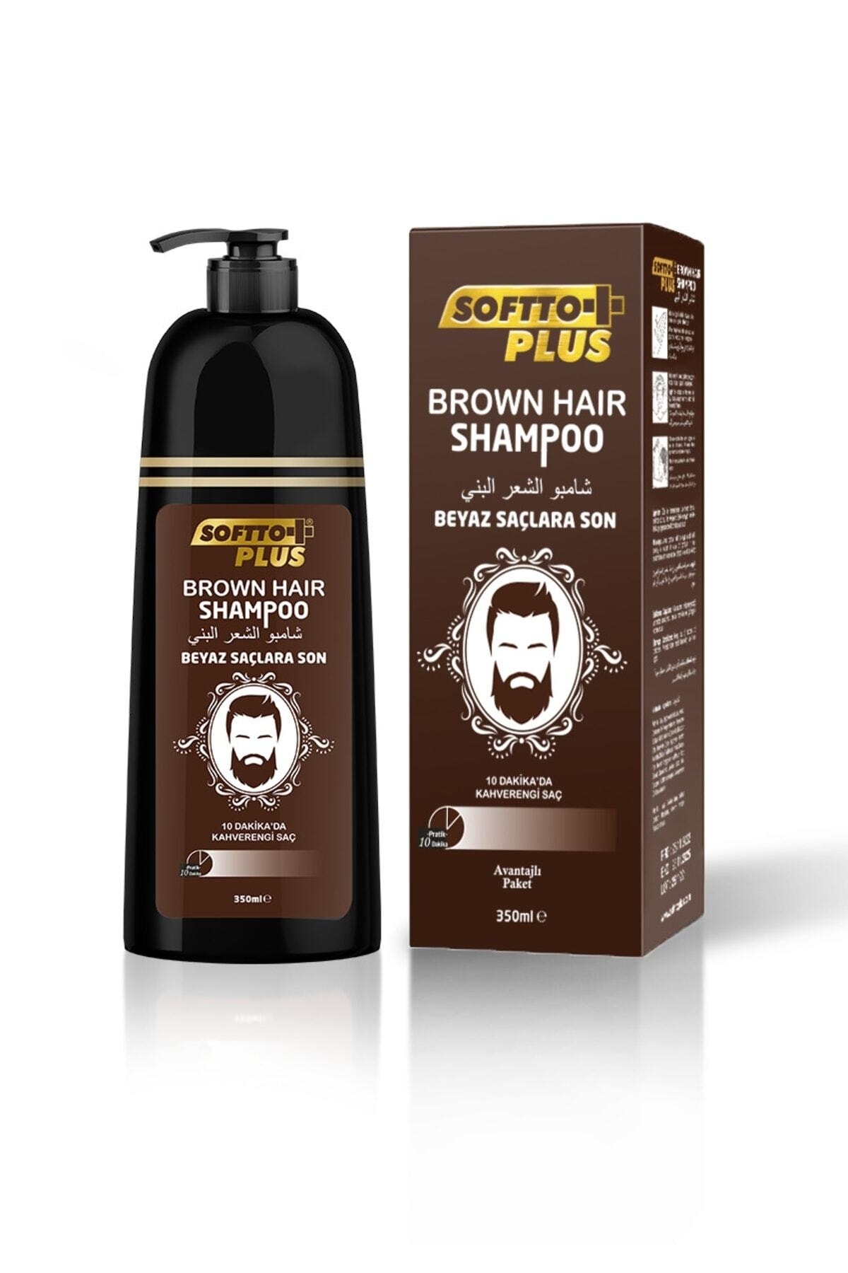 Softto Plus Beyazları Kapatıcı Amonyaksız Paraben Içermeyen Kahverengi Şampuan 350 .ml.