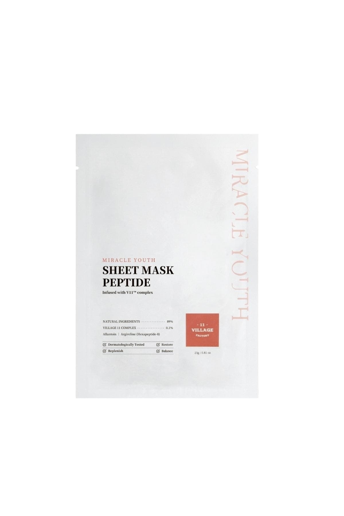 Miracle Youth Sheet Mask Peptide 23 Gr – Peptit Maskesi