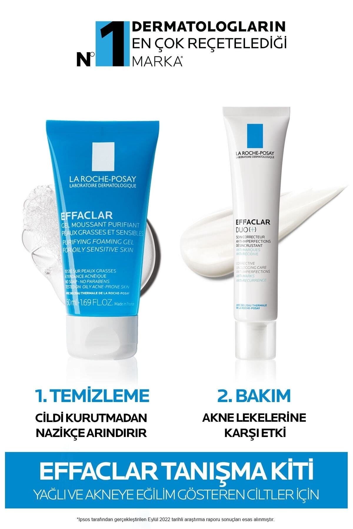 La Roche Posay Yağlı & Akneye Eğilim Gösteren Ciltlere Özel Seyahat Boy Effaclar Bakım 2 Li Set