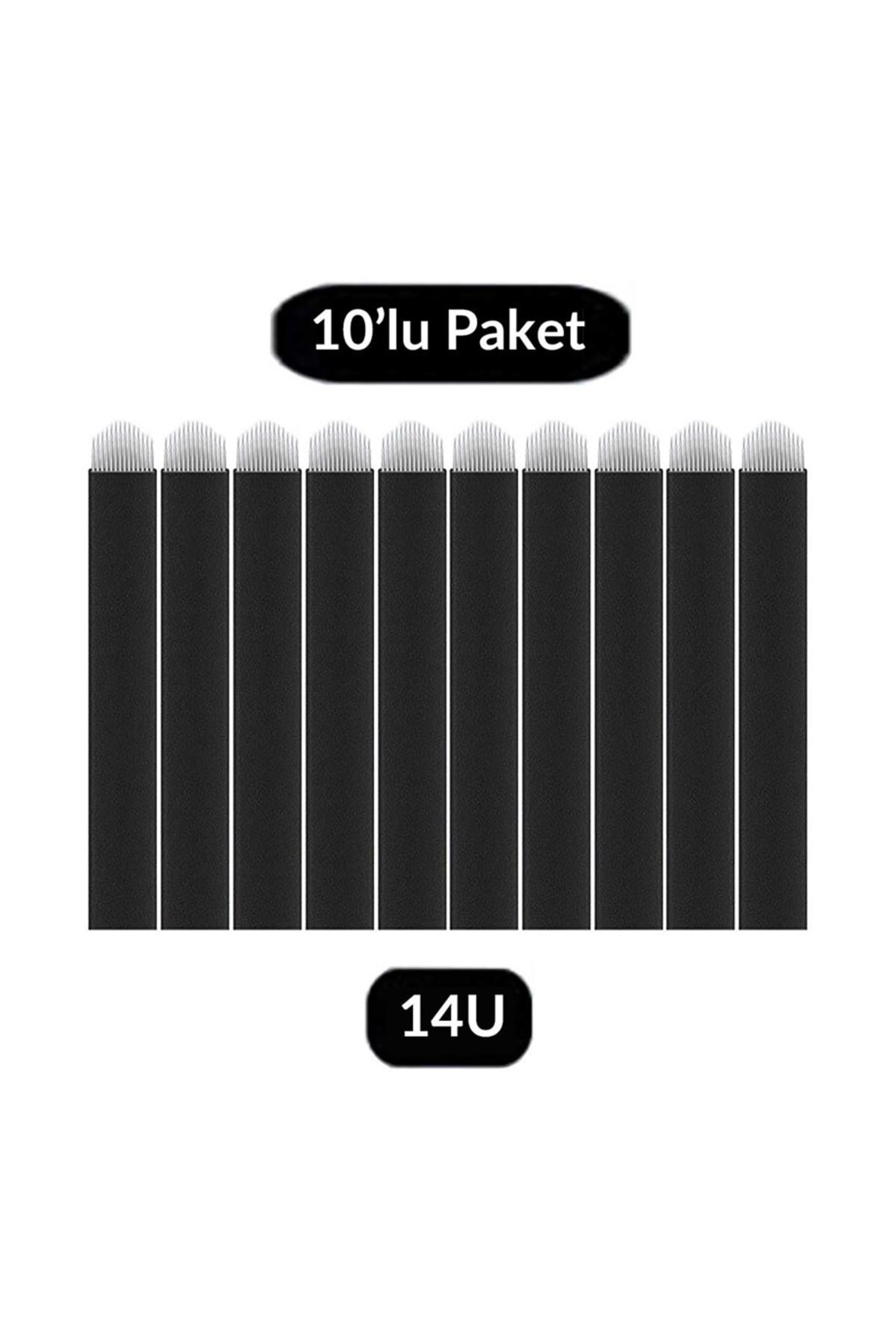 ELLEA NAIL Ellea Kalıcı Makyaj 14 Pin Microblading Iğnesi 14u 10'lu Paket Iğne
