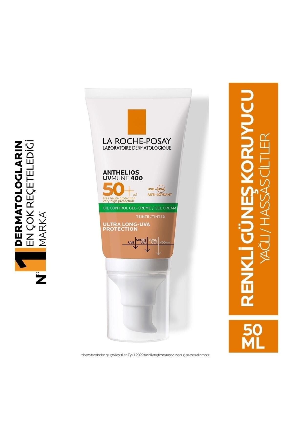 La Roche Posay Yağlı Ve Hassas Ciltler Için Parlama Karşıtı Yüz Güneş Kremi 50 /ml,.