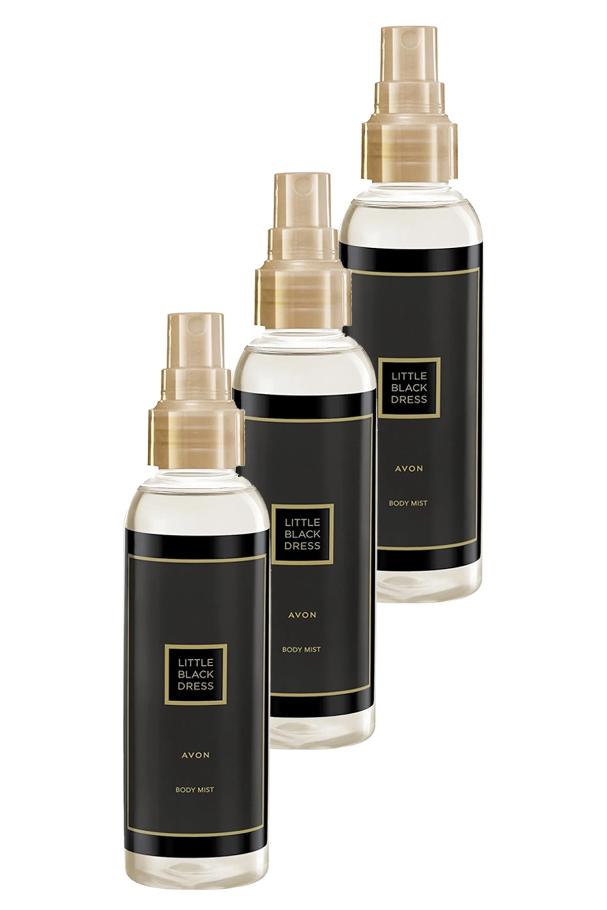 AVON Little Black Dress Kadın Vücut Spreyi 100 Ml. Üçlü Set