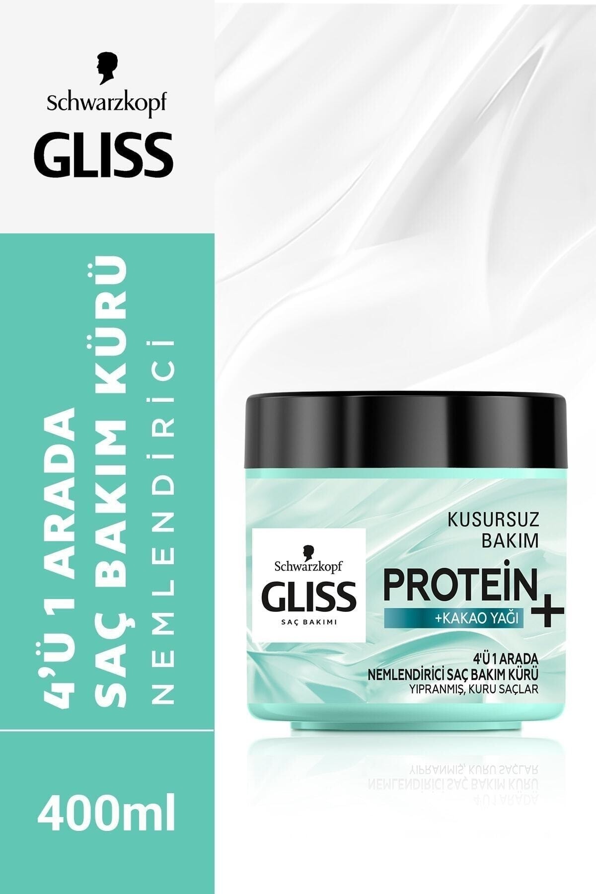Gliss Nemlendirici Proteın + Kakao Yaği 4 Ü 1 Arada Saç Bakım Kremi 400 Ml