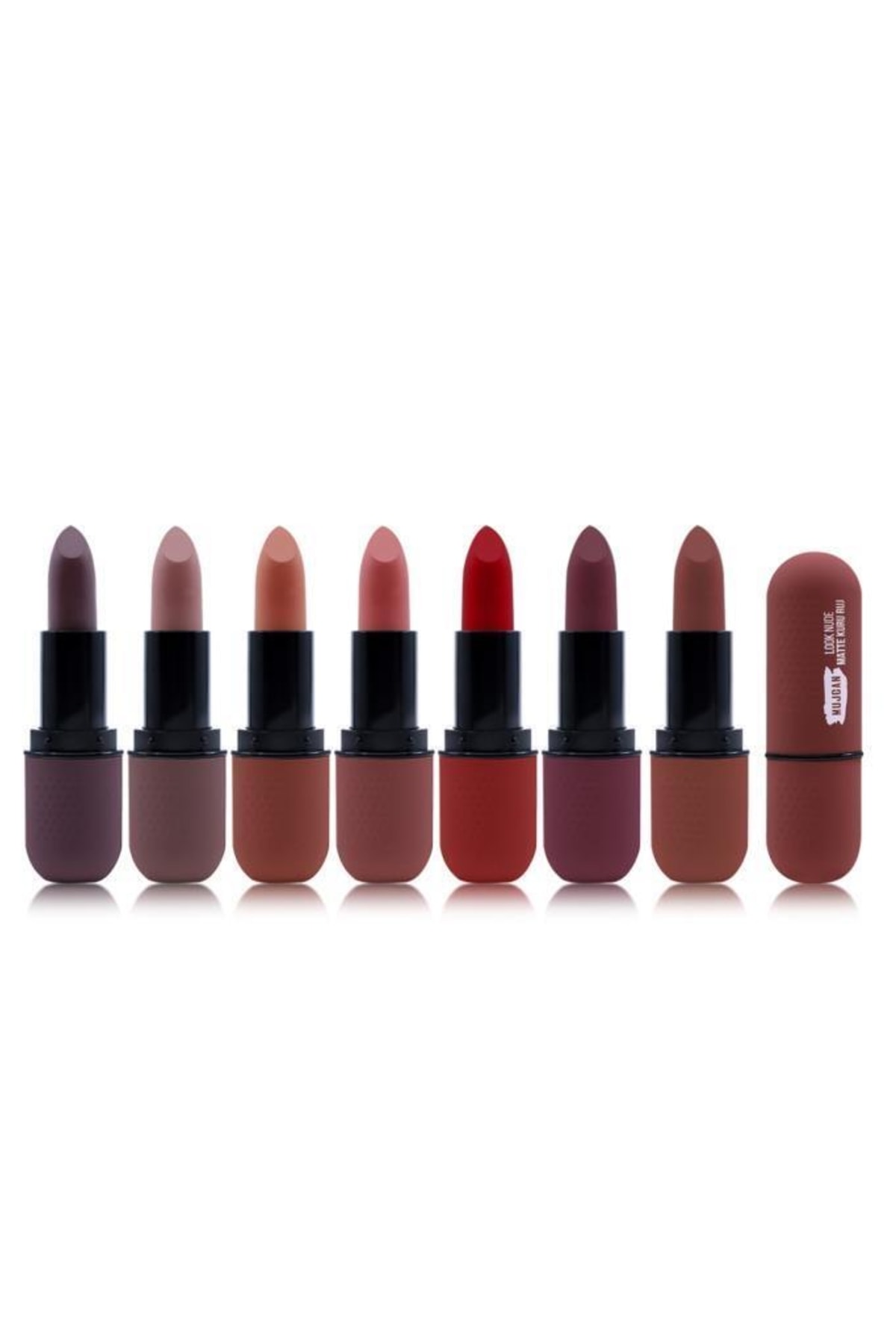 MUJGAN 8'li Look Nude Matte Kuru Ruj