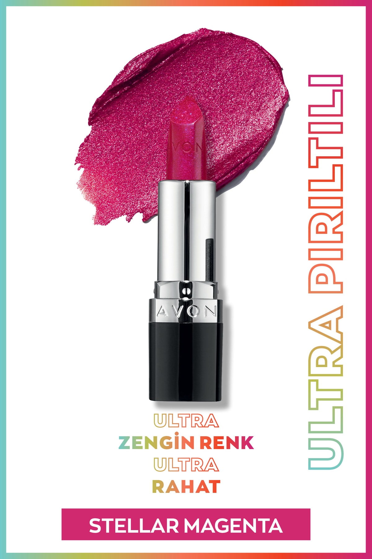 AVON Ultra Pırıltılı Ruj Stellar Magenta