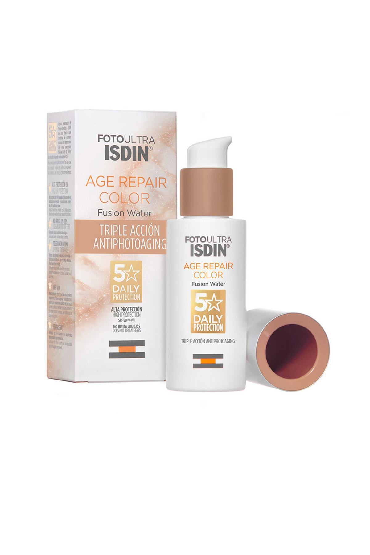 ISDIN Foto Ultra Yaşlanma Onarıcı Renk Füzyon Su Spf50 İşdin 50 ml