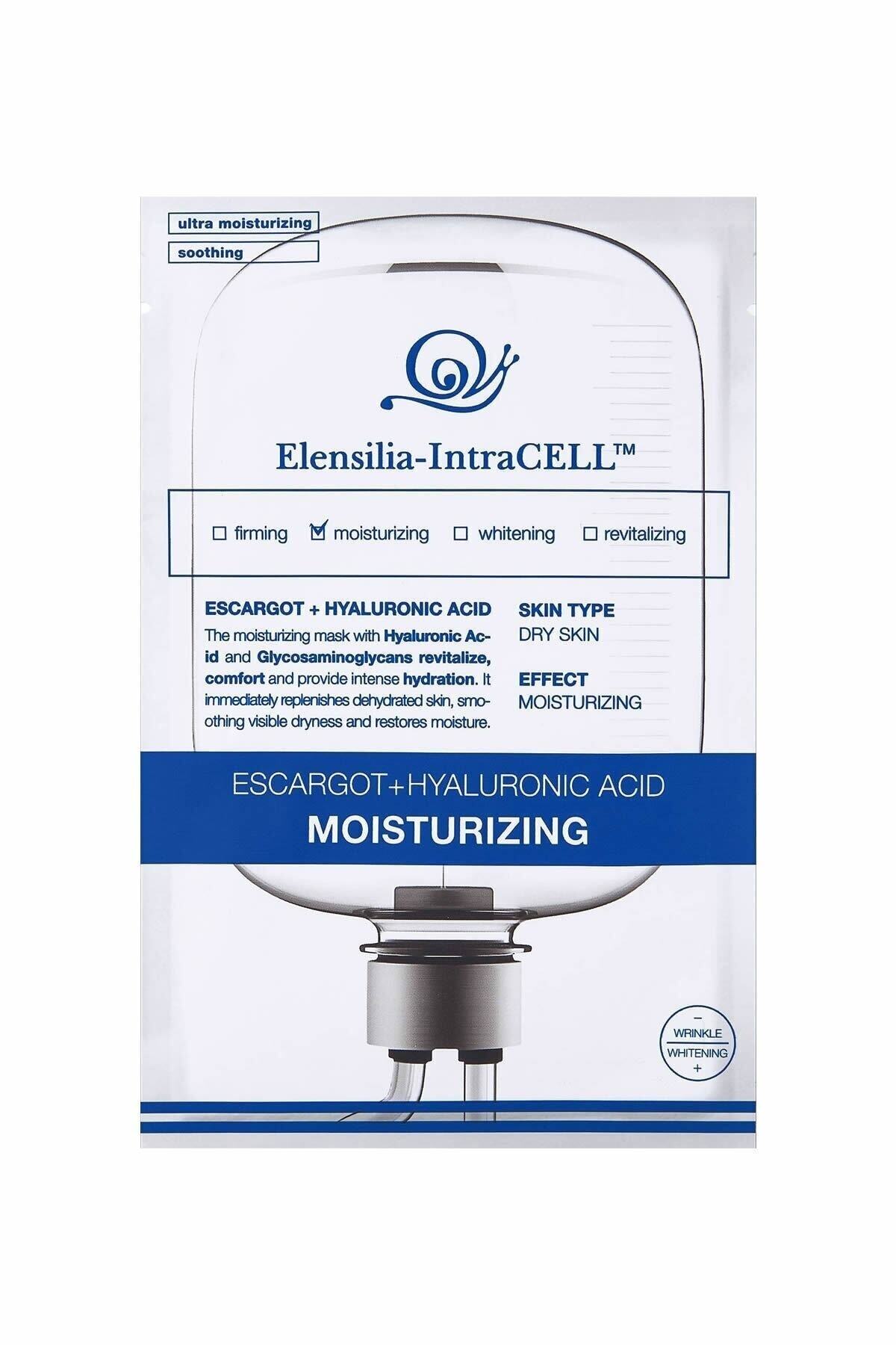 ELENSILIA Escargot + Hyaluronik Asit İçeren Yoğun Nemlendirici Yaprak Maske Intracell Hyaluronic Acid Mask