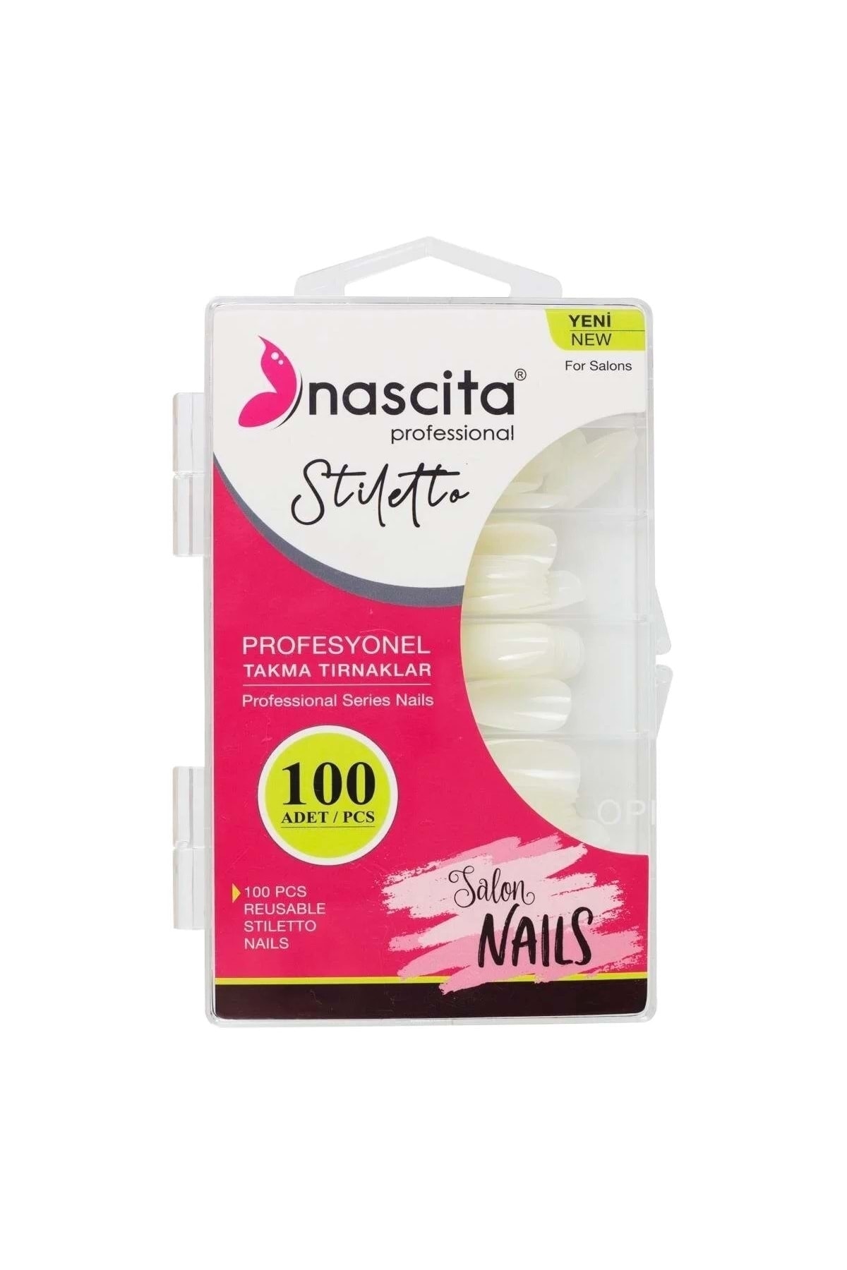 nascita 100'lü Kutulu Stiletto Takma Tırnak - 164
