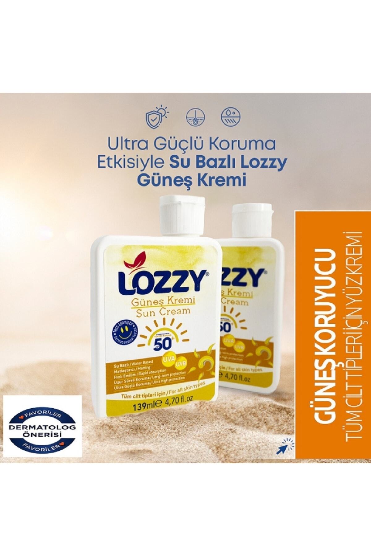 Lozzy Spf 50+ Yüz Güneş Kremi - Tüm Cilt Tipleri Için Yüksek Koruma 50 Ml 6960