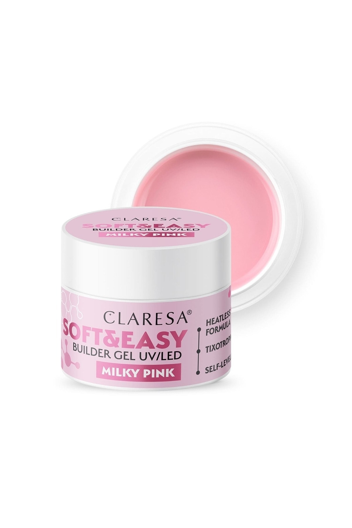 Claresa Soft&Easy Builder Jel Milky Pink 45g