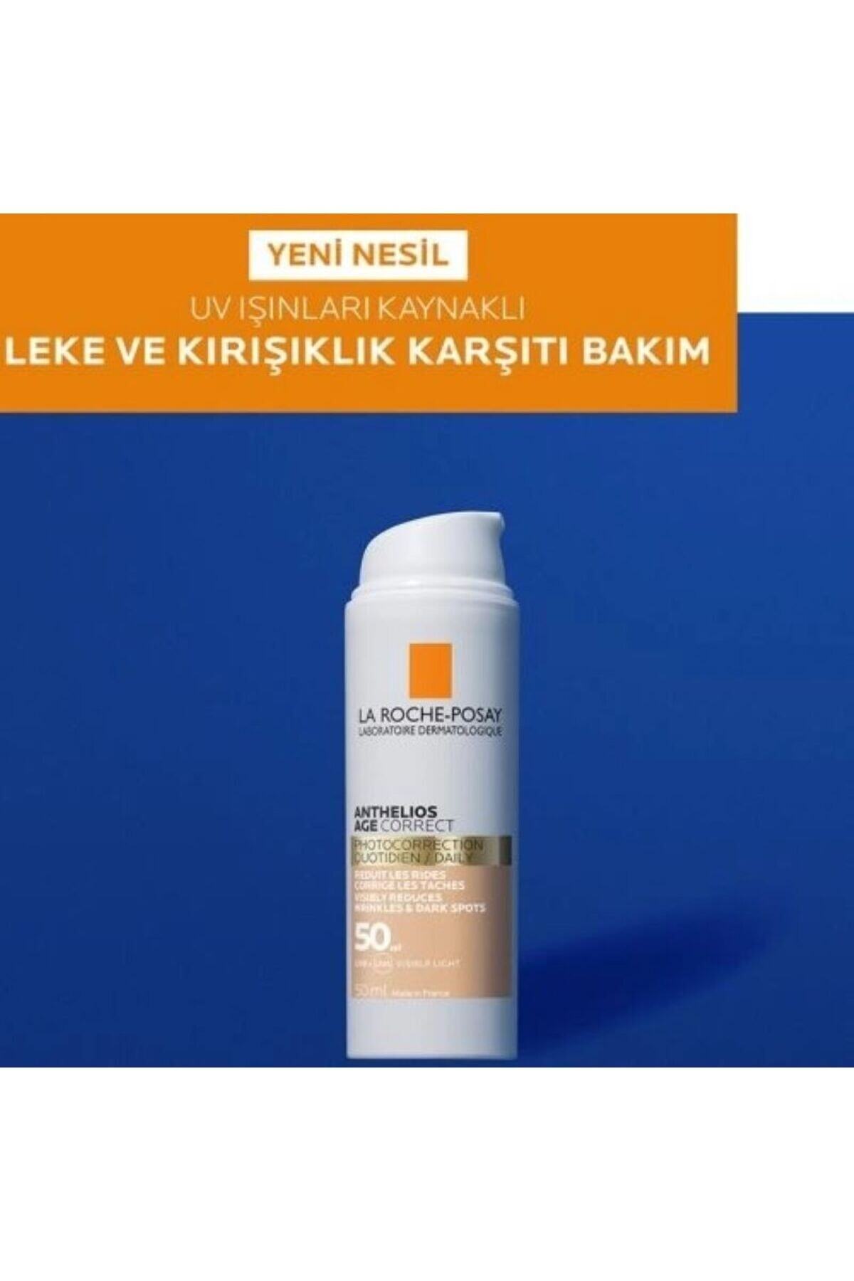 La Roche Posay Kadife Bitişli Hipoalerjenik Güneş Koruyucu: Anthelios Age Correct (SPF50 - 50 ml)