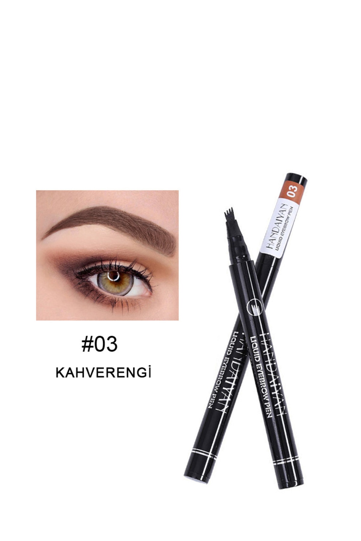 Handaiyan Microblading Kalıcı Likit Kaş Kalemi Çatal uçlu (1,6ml)
