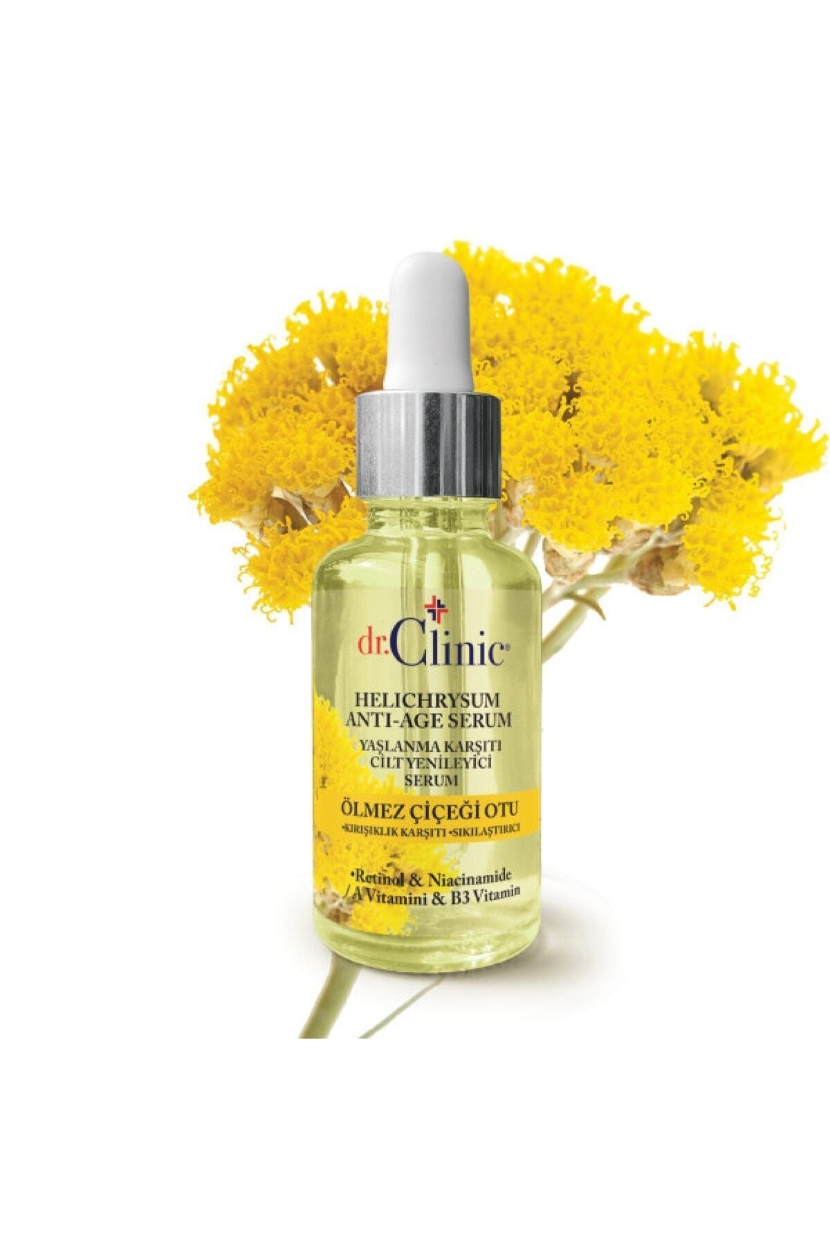 Dr. Clinic Ölmez Çiçeği Otu Helichrysum Cilt Yenileyici Serum 30 ml