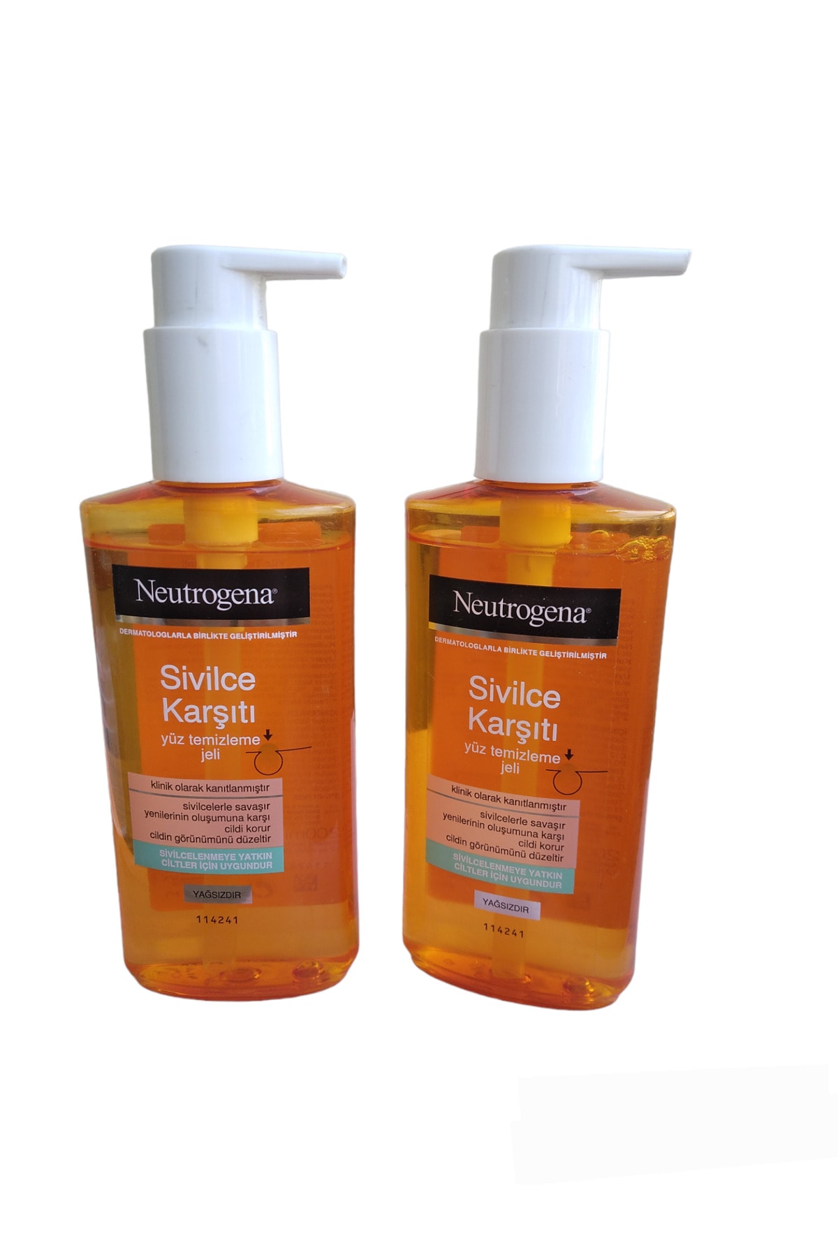 Neutrogena Sivilce Karşıtı Yüz Temizleme Jeli Yağsız 2li Set 2*200 ML