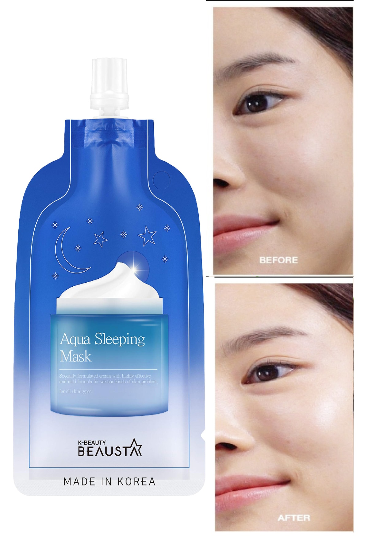 BEAUSTA Good Night White Sleeping Mask - Cilt Beyazlatıcı Krem / Gece Kremi