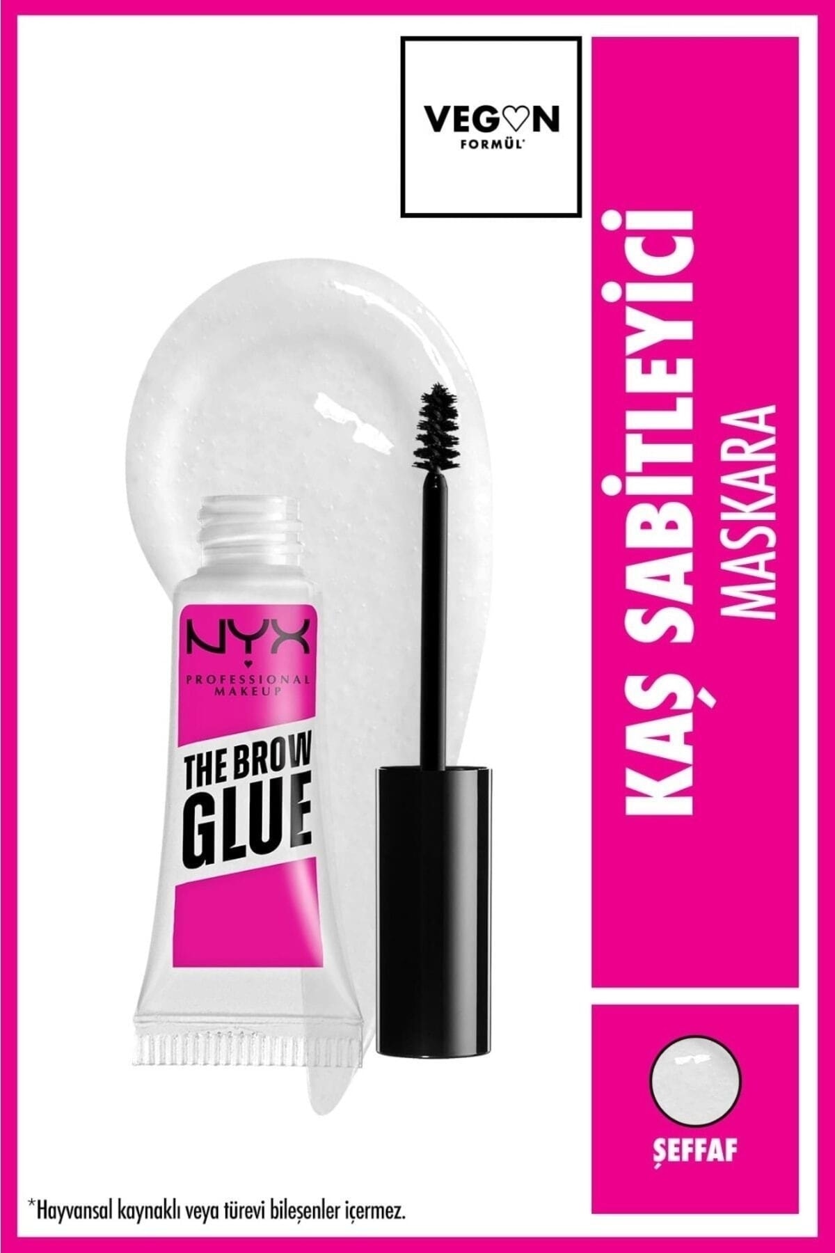 NYX Professional Makeup The Brow Glue Instant Brow Styler - Şeffaf Kaş Sabitleyici Maskara