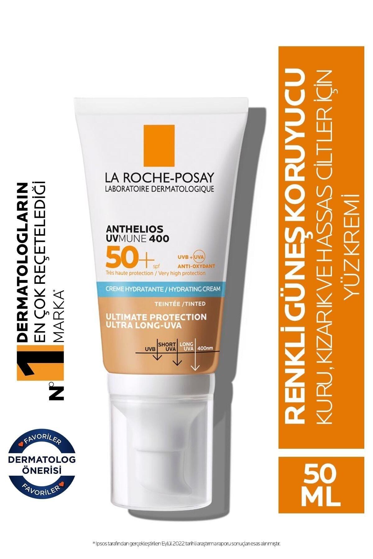 La Roche Posay Hassas Ciltler İçin Ter ve Suya Karşı Dayanıklı Yüksek Korumalı Renkli Yüz Güneş Kremi 50''ML.