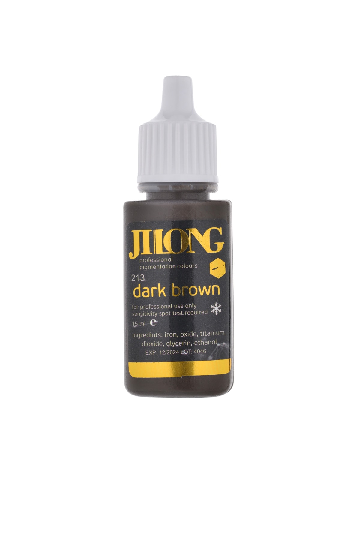 Jilong Jılong Kalıcı Makyaj & Mıcrobladıng Boyası Dark Brown #213 , 15 Ml