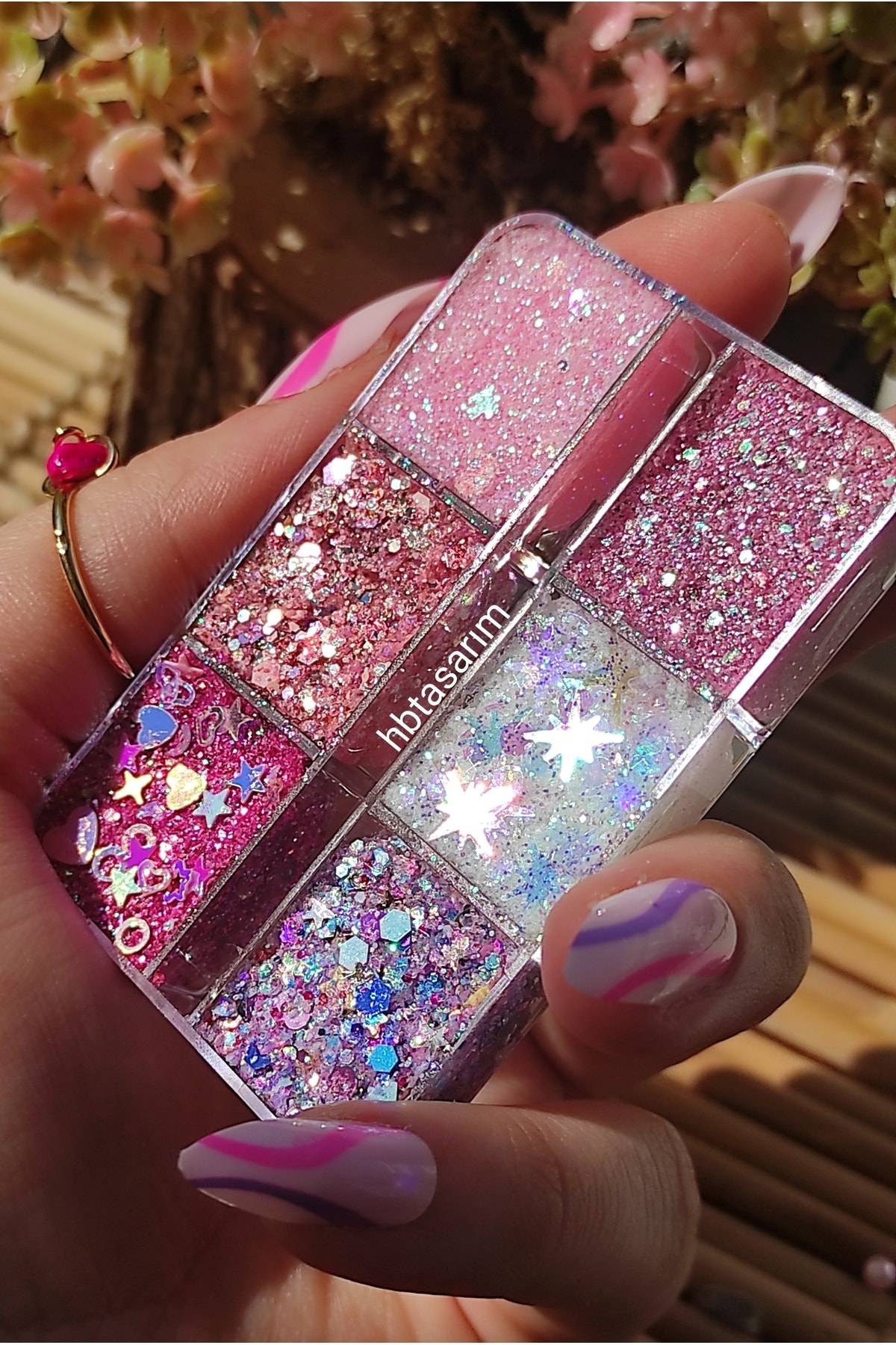 hbtasarim Glitter Far Kremsi Jel Far Simli Palet