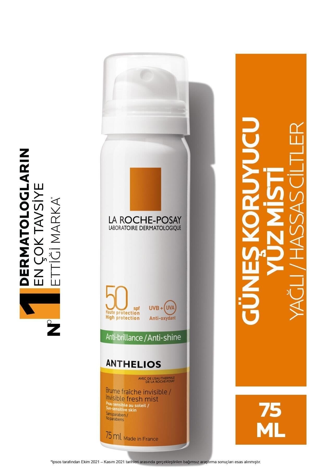 La Roche Posay Yağlı Ciltler Için Anthelios Spf50 Yüksek Korumalı Güneş Kremi Sprey 75 ml