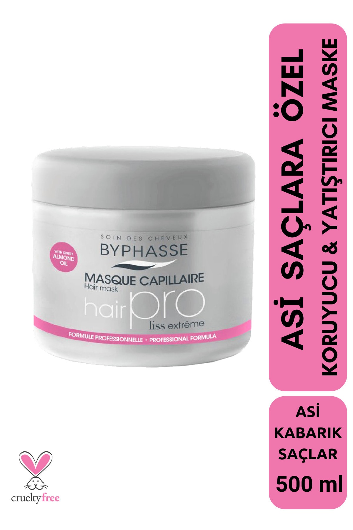 BYPHASSE Hair Pro Asi Saçlar İçin Koruyucu ve Yatıştırıcı Bakım Maskesi 500ml