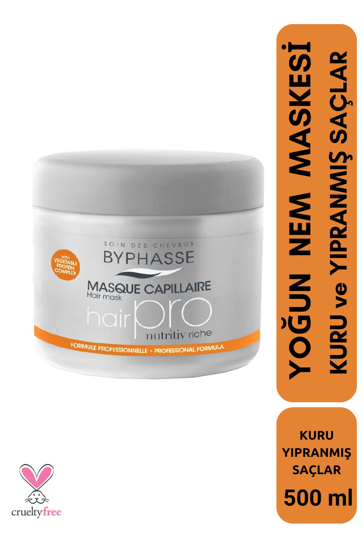 BYPHASSE Hair Pro Yoğun Nem Maskesi 500ml