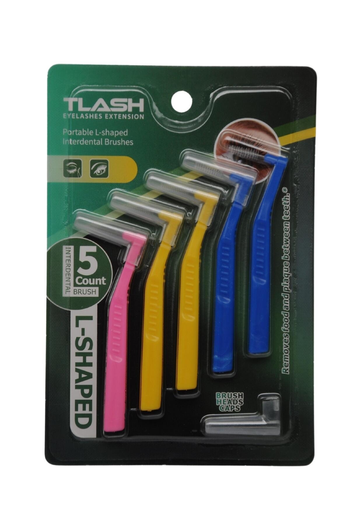 TLash t-lash Mini Fırça L-Şekilli , 5 Adet/Paket