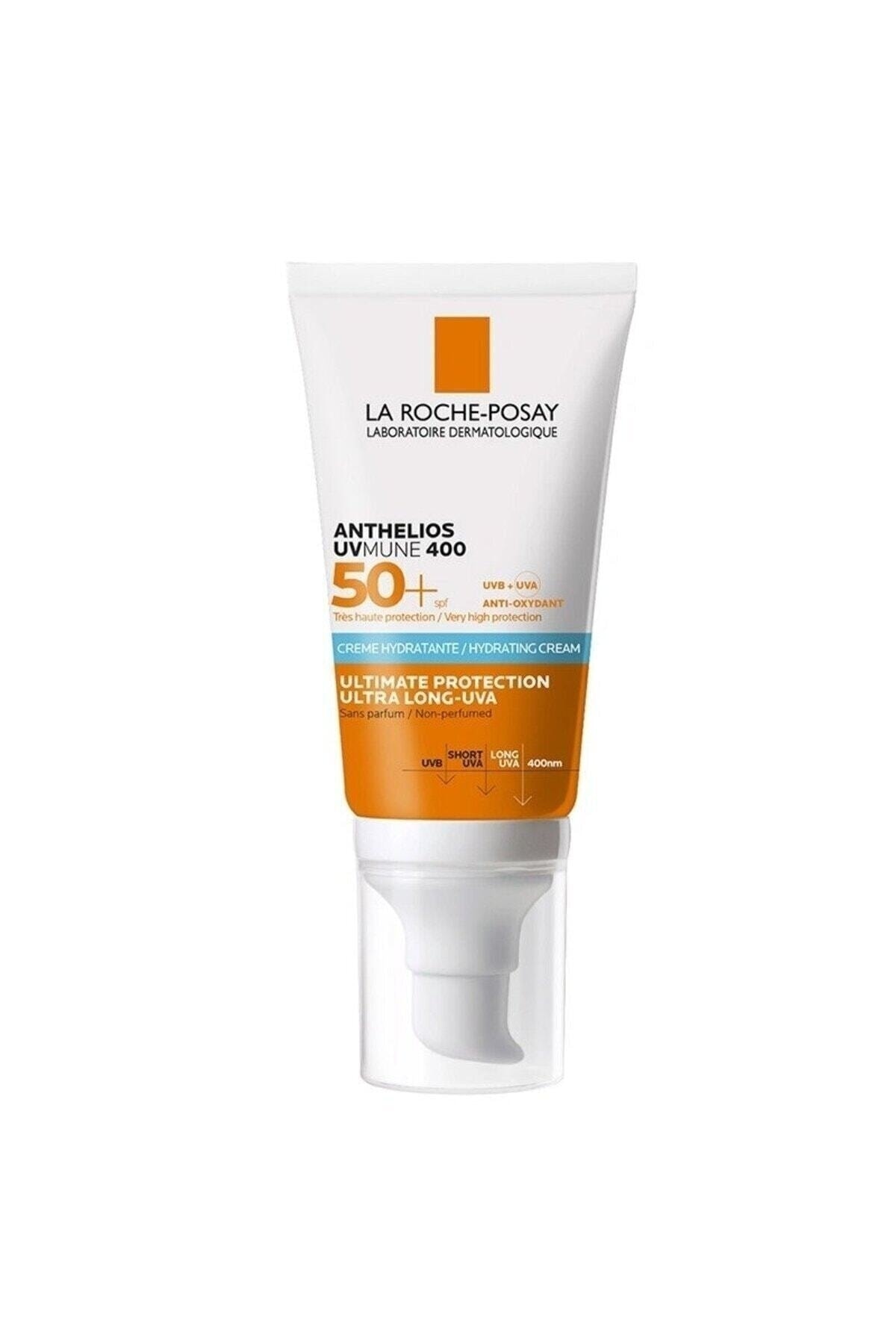 La Roche Posay SPF50+ Colorless Moisturizing Sunscreen Cream For Face and Eye Area Special For Dry Skin 50 ML.