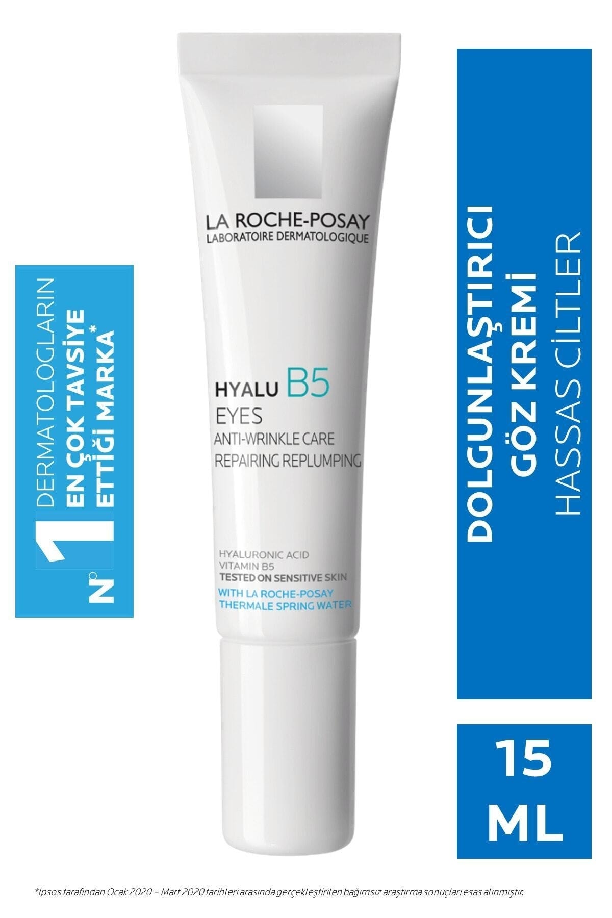 La Roche Posay Kırışıklık Karşıtı Hyalüronik Asit Ve Vitamin B5&Hyalu B5 Yeux Dolgunlaştırıcı Göz Kremi 15ml,,