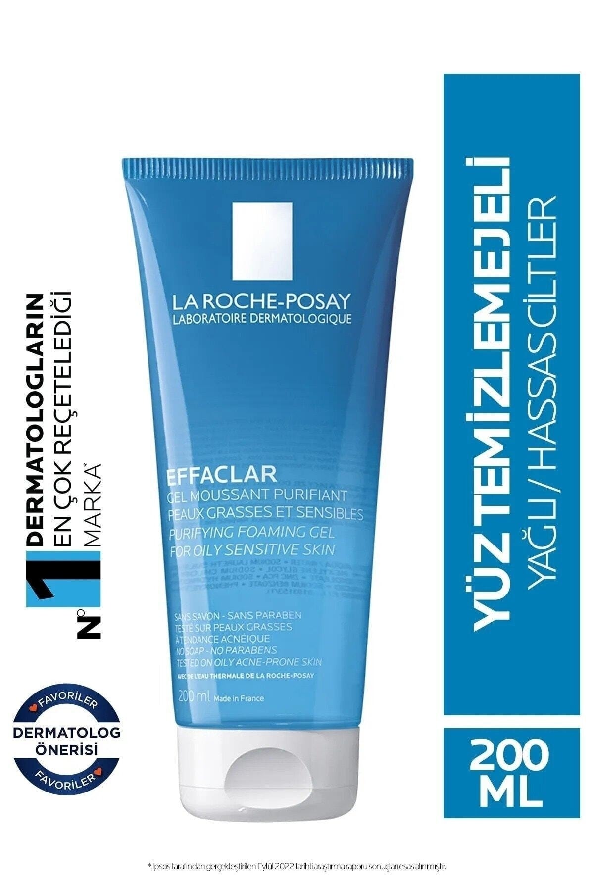 La Roche Posay Effaclar Gel - Purifying Facial Cleansing Gel for Oily Skin 200 ml LRPosay.