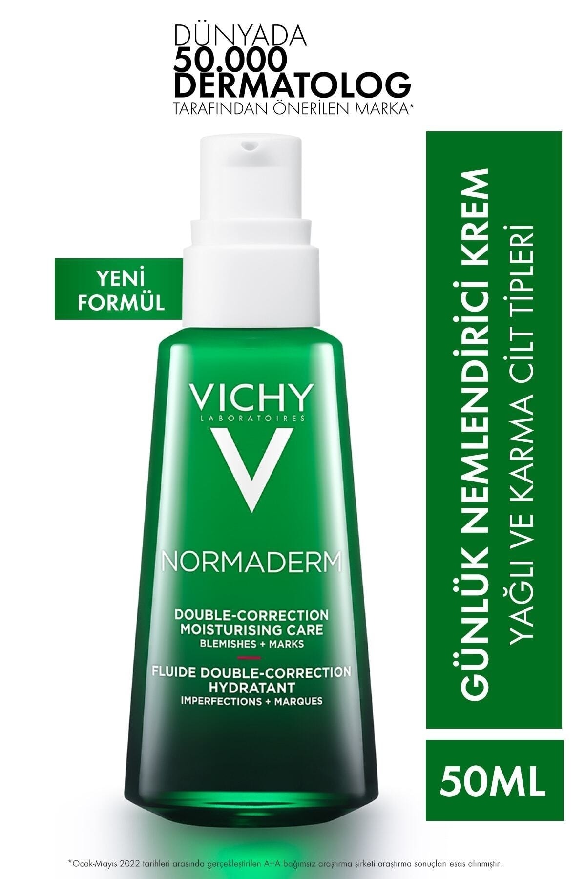 Vichy Normaderm Phytosolution Cilt Kusuru Kaşıtı Bakım Kremi, Yağlı ve Karma Ciltler 50.Ml..