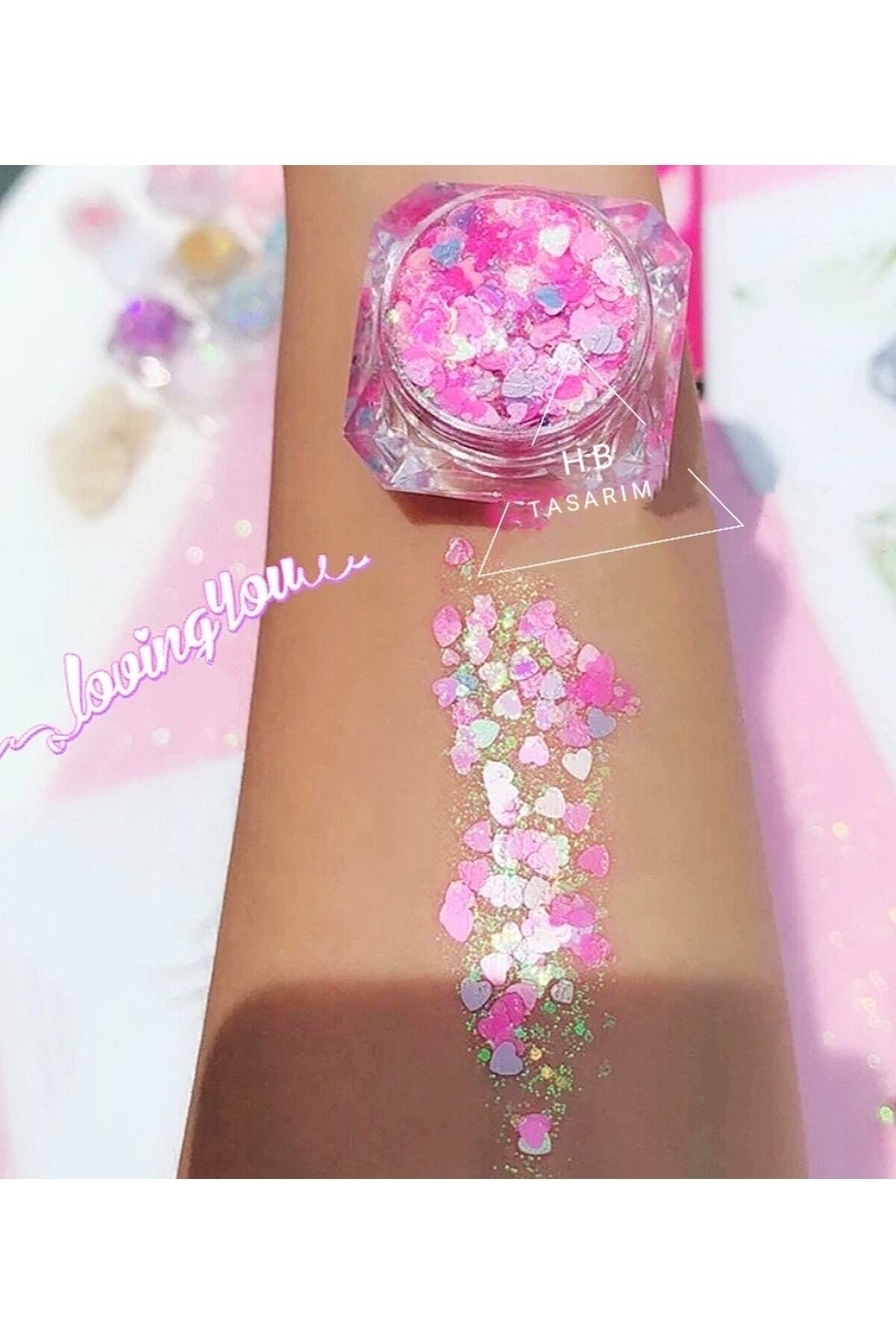 hbtasarim Glitter Jel Kalpli Far Simli Kremsi Yüz Ve Vücut Simi