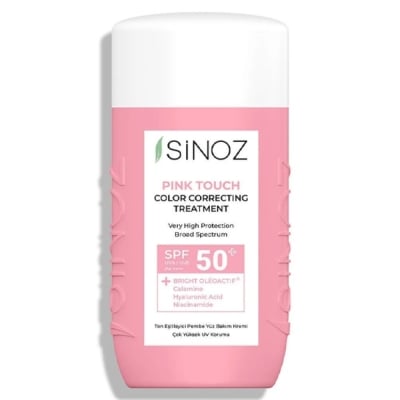 Sinoz Pink Touch Ton Eşitleyici Likit 50 ml 50 Faktör Pembe Güneş Kremi