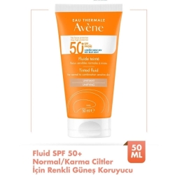 Avene Solaire Tinted Fluid Renkli Güneş Kremi SPF50+ 50 ml