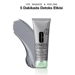 Clinique All About Clean Kömür Maskesi Ve Peeling 100ml