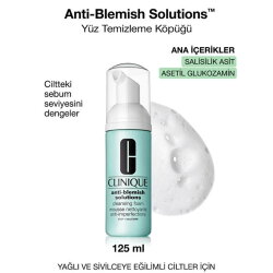 Clinique Anti-Blemish Cleansing Foam - Yağlı Ciltler İçin Temizleyici Köpük 125 ml