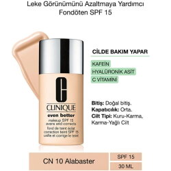 Clinique Even Better Fondöten SPF15 Alabaster N:01 30ml