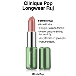Clinique Pop Longwear Ruj - Blushing Pop