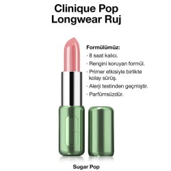 Clinique Pop Longwear Ruj - Sugar Pop