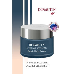 Dermoten StemAgé Exosome Kök Hücre / Onarıcı-Nemlendirici Gece Eksozom Kremi 50 ml