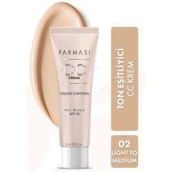 Farmasi CC Krem Light To Medium 02 30ml