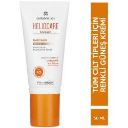 Heliocare Color Gel Cream Renkli Yağsız Jel Güneş Kremi SPF50 Brown Esmer 50ml