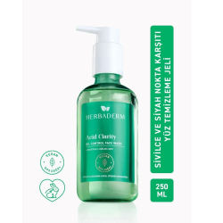 Herbaderm Yağlı ve Sivilceli Ciltler için Yüz Temizleme Jeli 250 ml