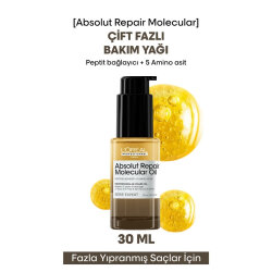 Loreal Professionnel Absolut Repair Molecular Çift Fazlı Profesyonel Saç Bakım Yağı 30 ml