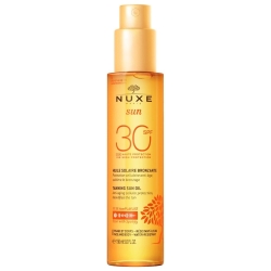 Nuxe Sun Huile Bronzante SPF30 Bronzlaştırıcı Yüz ve Vücut Yağı 150ml