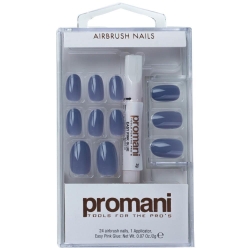 Promani Koyu Mavi Slate Takma Tırnak Kiti