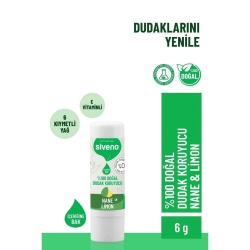 Siveno Doğal Dudak Koruyucu Nane & Limon 6gr