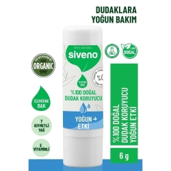 Siveno Doğal Dudak Koruyucu Yoğun Etki 6gr