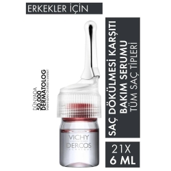 Vichy Dercos Aminexil Clinical 5 Men Erkekler için Saç Bakım Serumu 21x6 ml